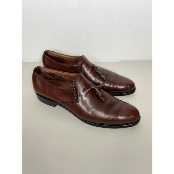 Allen Edmonds Leather Tassel Loafers Dress Shoes Mens 11.5 AA main image 7